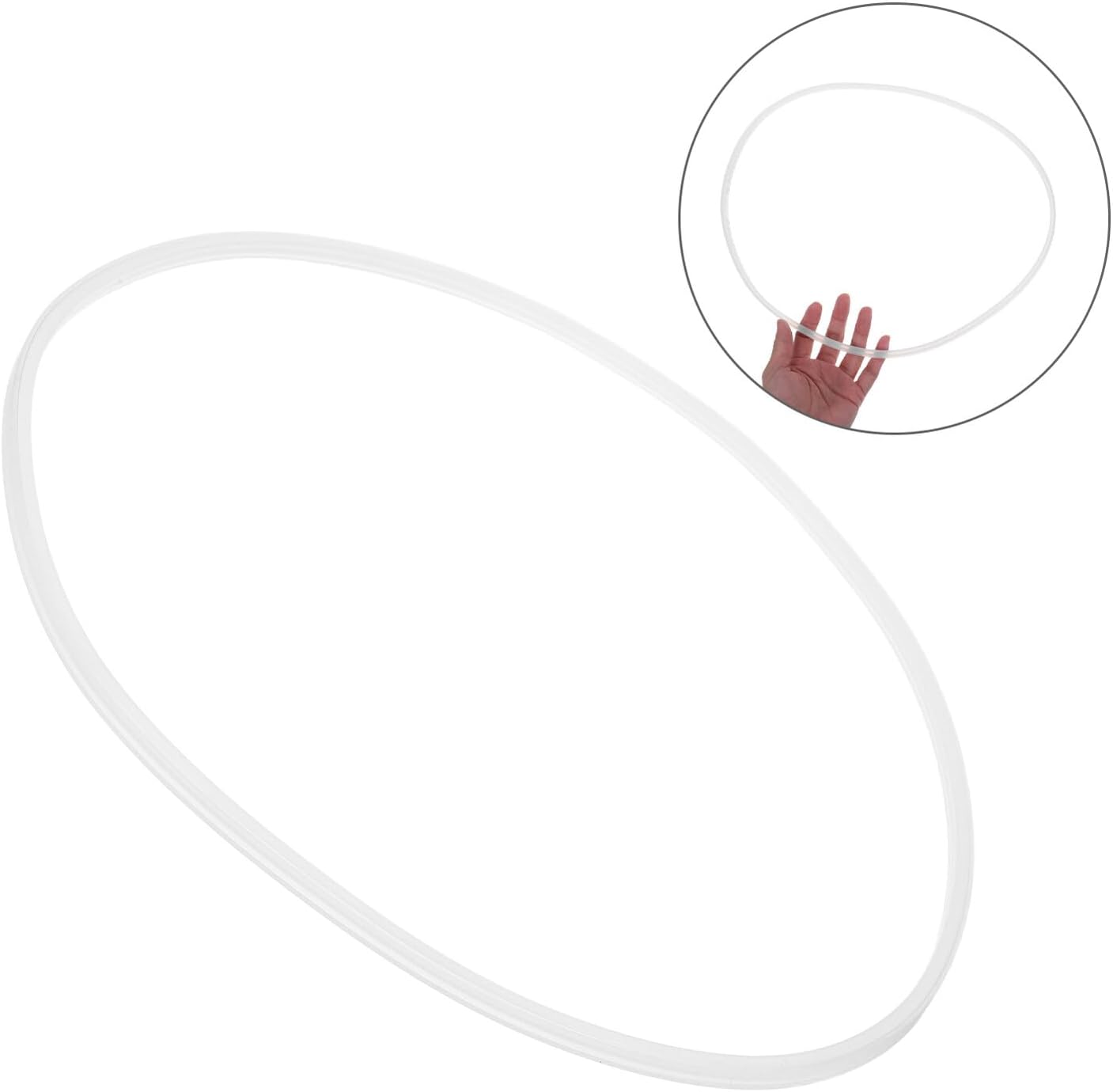 Silicone Seal Ring for Fryer Lid 30cm Heat Resistant Airtight Gasket Replacement Silicone Gasket for Oil Container Seal Leak-proof Fryer Accessories
