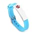 Free Engraving Surgical Steel and Rubber Medical Alert ID Bracelets Adjustable Size