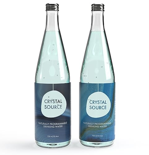 Aquene Springs Crystal Source Water, Infused with Silica Crystals for Self Healing and Manifestation, Enhanced Cardiovascular Function, Rejuvenating Hydration, Strong Bones & Tissues (2)