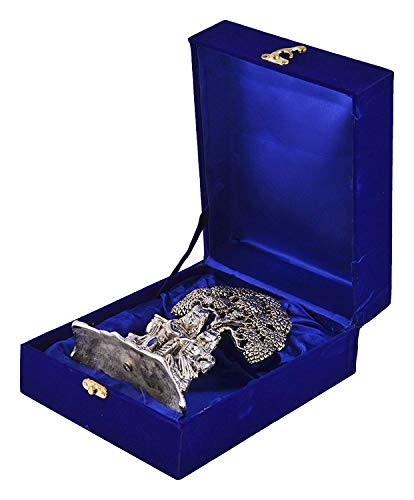 Image of Lavanaya Silver Brands : Silver Plated Radha Krishna God Idol Statue | Showpiece with Premium Gift Box - Perfect for Marriage Anniversary, Wedding, Housewarming, Birthday and Wedding Return Gifts