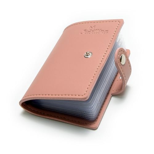 Image of Karlling Soft Leather Case Wallet Bag Holder for 20 Credit Cards (Pink)