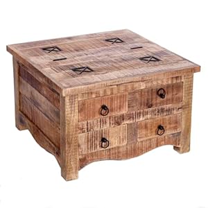 Invicta Interior Iron Craft Couchtisch Mangoholz Truhe