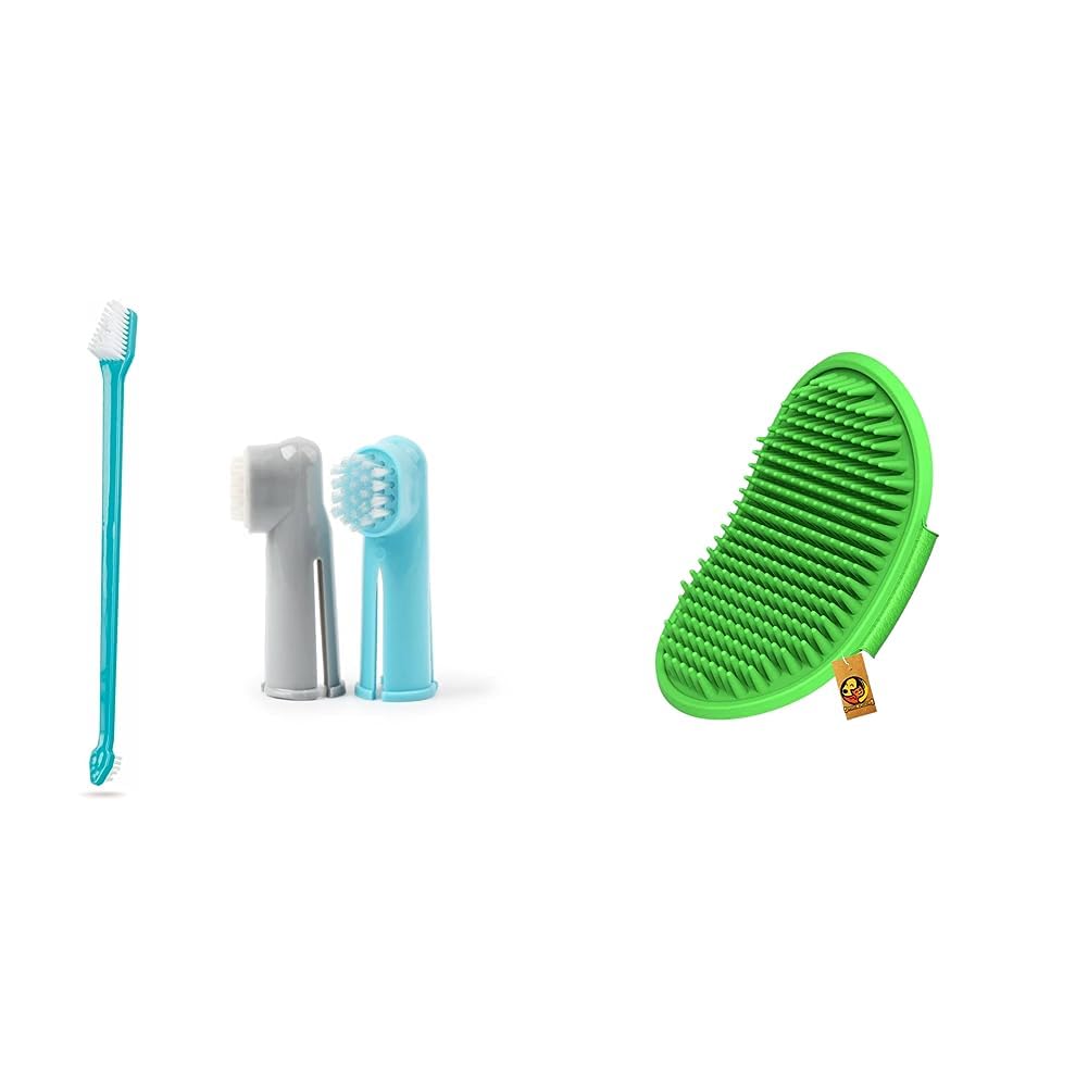 Foodie Puppies 3 Pcs Pet Dental Manual Toothbrush Kit(Multicolored) & Pet Massage Rubber Bath Glove (B0CDDJY9CR) Amazon Price History, Amazon Price Tracker