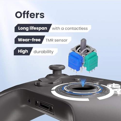 Image of K-Silver TMR Joystick Replacement JS13 Pro with Thumbsticks Caps for PS4 DualShock Controller