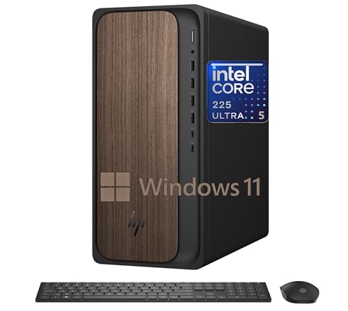 Image of HP 2025 OmniDesk M03 Premium Business Next Gen AI Desktop Computer Intel Core Ultra 5 225(Up to 4.9GHz), 16GB DDR5 RAM, 256GB PCIe SSD,+ 1TB HDD Wi-Fi 6, HDMI, DP, 2-Monitor Support 4K, Windows 11