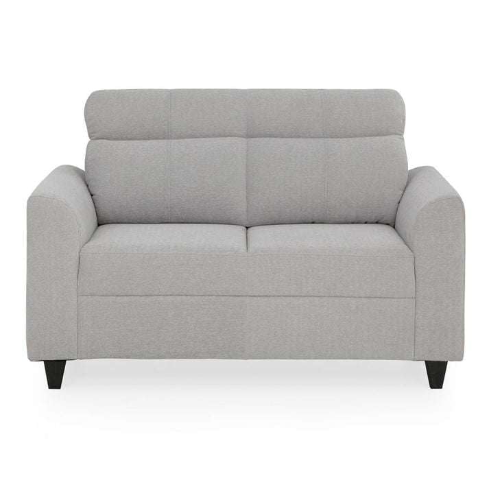 Duroflex Zivo Plus Cloudy Grey Fabric Sofa Set, 2 Seater