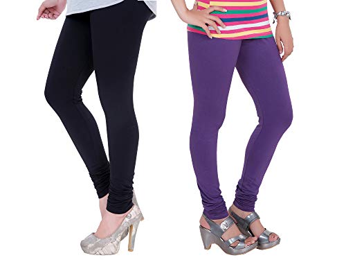 Image of Plus Size Churidar Leggings for Women & Girls Combo (Pack of 2)