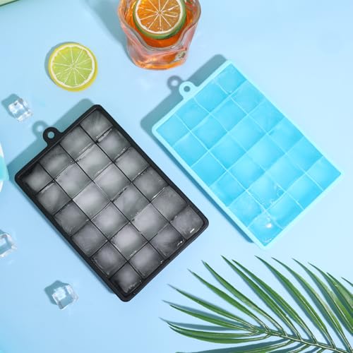 Molde de hielo de silicona azul con tapa miniatura 3