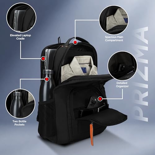 Image of HARISSONS Prizma Laptop Backpack | 35L | Durable & Travel-Ready | Elevated Laptop Protection | Office, Travel & Daily Commute