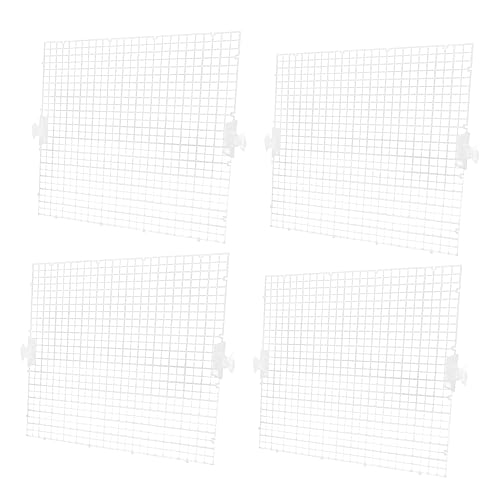 SEWACC 8個 水槽 板 ネット 水族館ボード 水槽の仕切りクリア チラー アクアスケープ 蓋 分離板 水族館繁殖ボード 用品 仕切り板 格子板 塩ビ Transparent