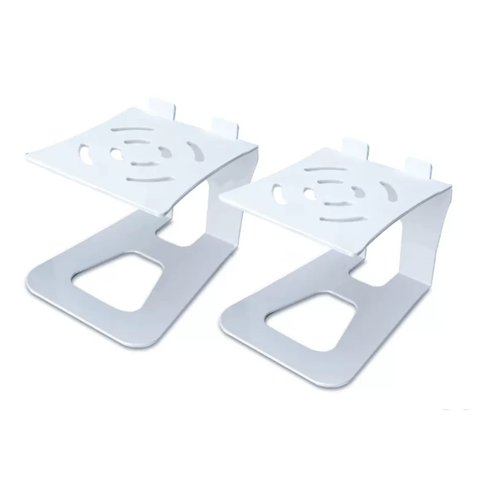 Supporto per altoparlanti Supporto audio Staffa audio Home Theater Altoparlante desktop Scaffale Studio di registrazione Scaffale Monitor Box Staffa Base altoparlante Supporti per altoparlanti(White,1