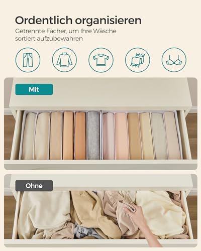 SONGMICS Kleiderschrank-Organizer 6er Set, 6 Fächer, faltbar – Ansicht 3