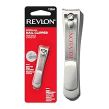 ماكينة قص الأظافر Revlon Catch-All، أداة مانيكير بشفرة محيطة وماسك أظافر مدمج للاستمالة الخالية من الفوضى، عدد واحد