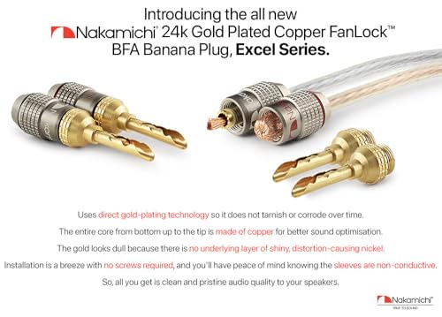 Conectores Nakamichi FanLock BFA Banana Plug 4 Pzas miniatura 2