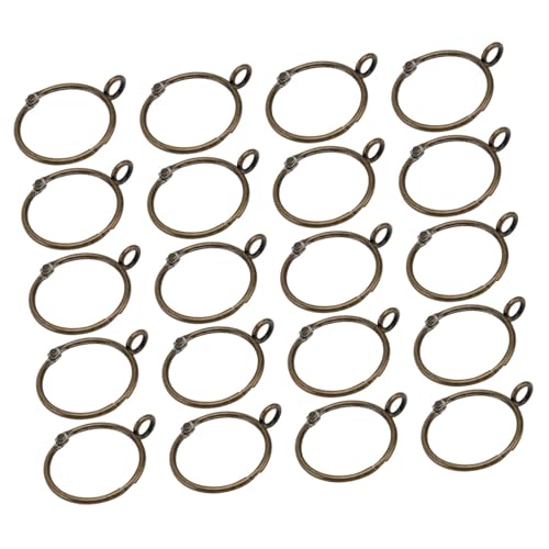 Anillos abiertos para cortinas de hierro prácticos de interior 5