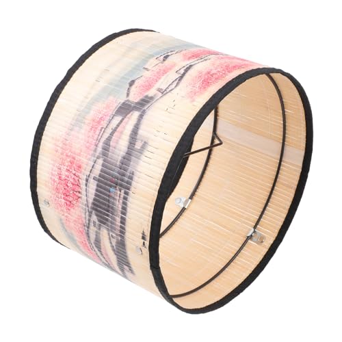 DOITOOL Paralume in Bambù Stile Giapponese per Lampadario e Lampada da Comodino Paralume Leggero e Resistente Design Elegante e Decorativo per Camera da Letto e Ufficio