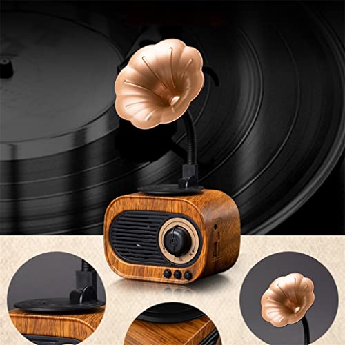 Altavoz Radio Retro Vintage Forma Gramófono miniatura 5