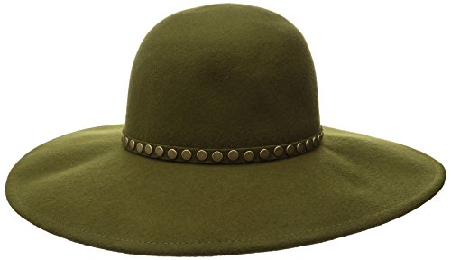 BCBGMAXAZRIA Women's Nail Head Floppy Hat, Dusty Olive, One Size