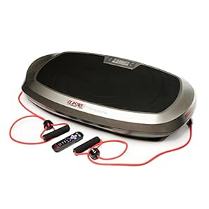 VX-Power Slimplate Galaxy – Vibration Plate Whole Body Vibration Platform Exercise Machine with Resistance Cords for…