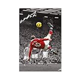 GJHTQLP Wayne Rooney Leinwand-Poster, Schlafzimmer, 