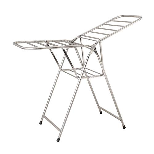 Aiaoi Drying Rack, Folding Clothes Airer Stainless Steel No Need To Install Airfoil 150cm × 131cm × 60cm