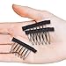 Smilco 32Pcs wig Clips, Metal Snap Wig Combs for Making Wigs (32PCS)