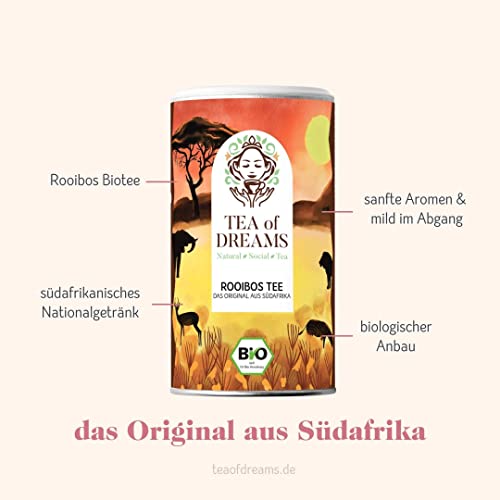 Rooibos Tee Bio | Bekannt aus Südafrika (das Original) | loser Tee | 80g