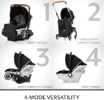 Gold Shyft DualRide with Carryall Storage Infant Car Seat and Stroller Combo (Moonstone Gray)