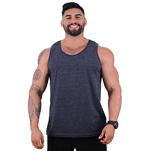 Kit 4 Regata Clássica Tradicional Masculina MXD Conceito Academia Musculação Treino Gym Sem Estampas