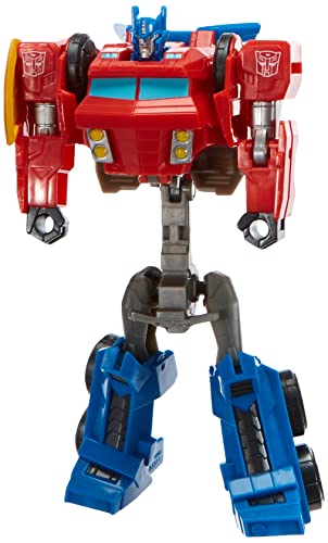 Transformers Bumblebee Cyberverse Adventures - Robot Guerrier Optimus Prime - 13,7 cm - Jouet Transformable 2 en 1