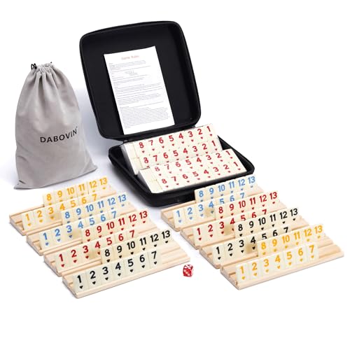 Juego de Rummy Original Mejorado con Estuche, 8 Jugadores
