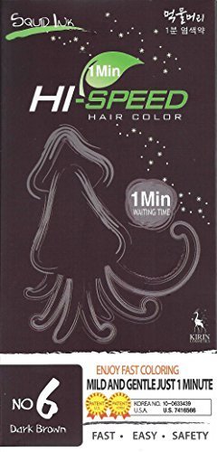 1 Minute_Hi Speed Hair Color #6 Dark Brown_New!