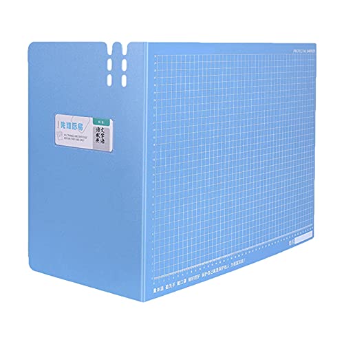 Vecksoy Paravent de bureau pour étudiants, cloison de séparation pour bureau, barrière de concentration en plastique, enseignant, protection auditive 95 × 35 cm Bleu
