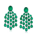 Ross-Simons Green Chalcedony Chandelier...