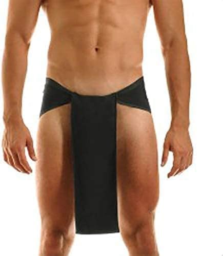4 X Indian Traditional Underwear Black Langot Supporter loincloth Underpants Briefs Organic Cotton Black Color, Gym Wrestler Underpants Lankot Common Free Size (4 pc)
