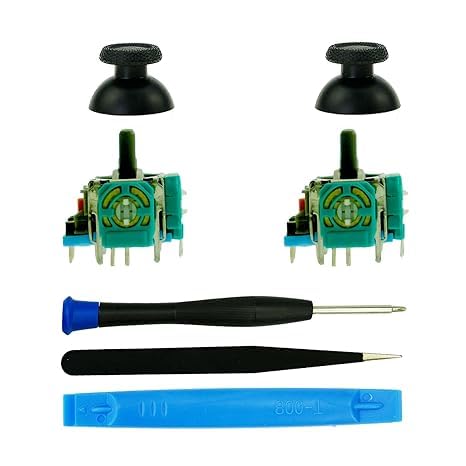 PSX Store 2PCS 3D Analog Joystick Replacement for PS5 Controller, Repair Kit Rocker Module Sensor Thumb Sticks Joysticks for PS5 Controller, Tools Included