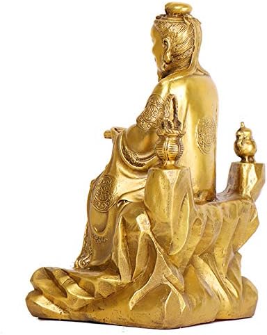 Miniatura 5 de LAOJUNLU Cobre Puro Rey de la Medicina Decoración Sanar a los Enfermos Médicos San Sol Si Miao Bronce