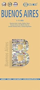 Laminated Buenos Aires City Streets Map by Borch