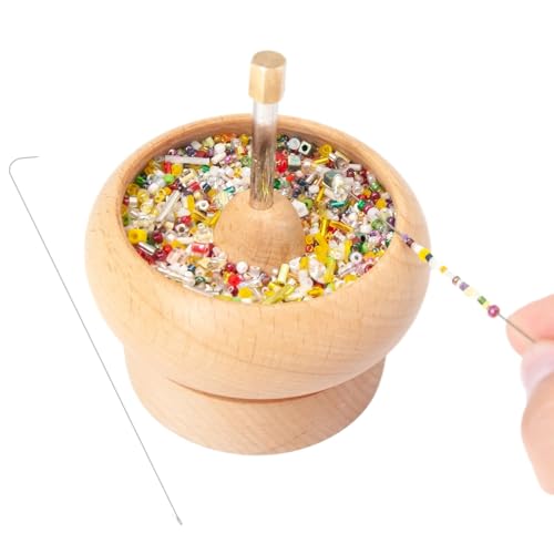 usefulbeauty Loader Perlas Spinner - Spinner de perlas de madera para la fabricación de joyas | Kit de perlas de tamaño para la fabricación de joyas Pulsera Maker Cordage Artesanía de madera
