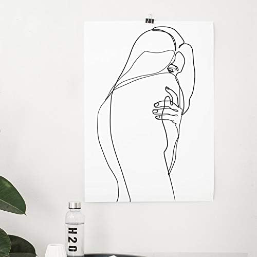 liwendi Abstract Woman Body Wall Art Canvas Poster Print Art Drawing Black White Picture Home Decoration Painting 50 70Cm