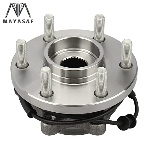 Mayasaf 515065 [4Wd/Awd Only, 6 Lugs, 2 Pack] Front Wheel Hub Bearing Assembly W/Abs For 2005-2015 Frontier/Xterra, 2005-2012 Pathfinder, 2009-2012 Equator (4X4 Only, 2Pcs) #TOP4