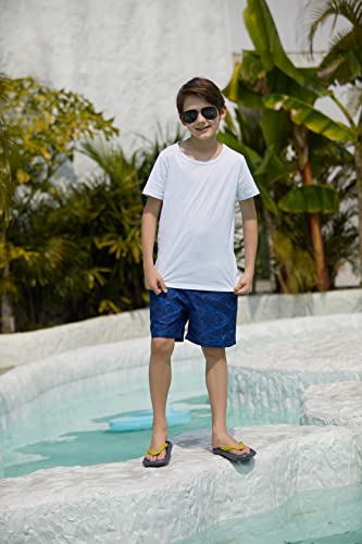 Cozople Boys Compression Swim Shorts Bright Royal Swimsuit With Boxer Brief Liner Quick Dry Swimming Trunk Anti Chafe Bathing Suits Size 10-12 #TOP5