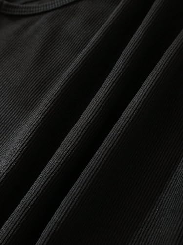 SHENHE Women's Ribbed Knit Skeleton Print Crew Neck Graphic Fitted Crop Tank Top Shirt3