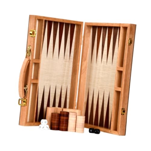 harayaa Juego de Backgammon Juego de Mesa Juego de Piezas de Backgammon Plegables