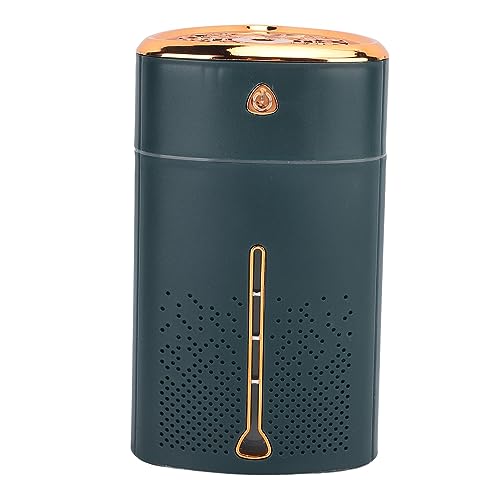 DAUZ Mini Humidificador, Humidificador Compacto de Niebla con Luz Nocturna para Oficina (Green)