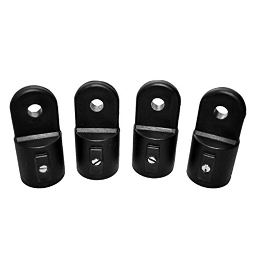 Prettyia 16 peças/conjunto de tampas de extremidade de olho deslizantes de convés de veleiro para 4