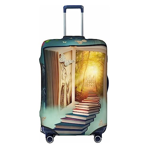Housse de valise de voyage PEIXEN Magic Book Forest XL noire pour trajets en toute sérénité