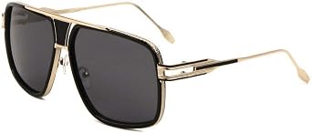 Gazelle Tycoon Aviator Sunglasses w/Multicolor Lenses
