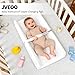 JVEOO Waterproof Baby Changing Pad, Non-Slip Wipeable Diaper Changing Mat with Safety Strap 32x16 Inch Infant Diaper Change Pad Suitable for Dresser & Table