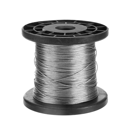 Câble métallique en acier inoxydable 304 uxcell 0,8 mm avec bobine